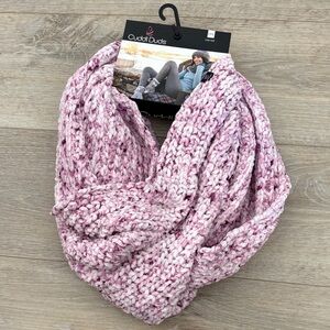 Cuddl Duds Pink Marled Infinity Scarf
